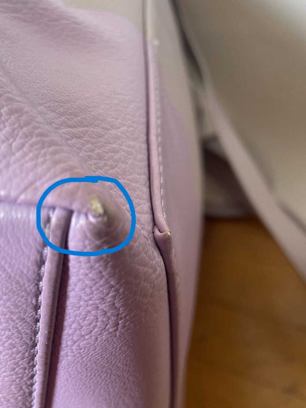 Kate Spade Lita Street Scallop Andrea leather tote Lilac/Lavender - Picture 10 of 12